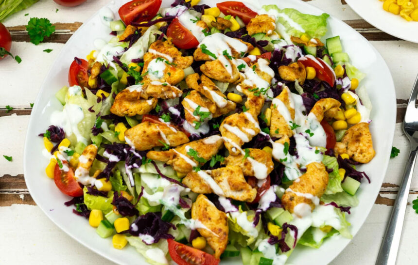 Fitness-Pom-Döner-Bowl _ Low Carb Döner Salat – IDOCTJ
